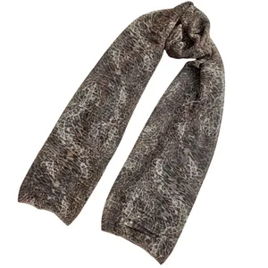 شال زنانه مدل حریر کش مجلسی مهمانی پلنگی کد 51