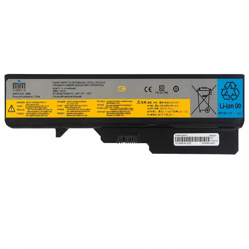 باتری لپ‌تاپ 6 سلولی دابل ام مدل L09C6Y02 مناسب برای لپ تاپ  IdeaPad G460 G560 		