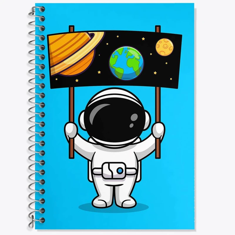 دفتر لغت 50 برگ خندالو مدل فضانورد کد 25129