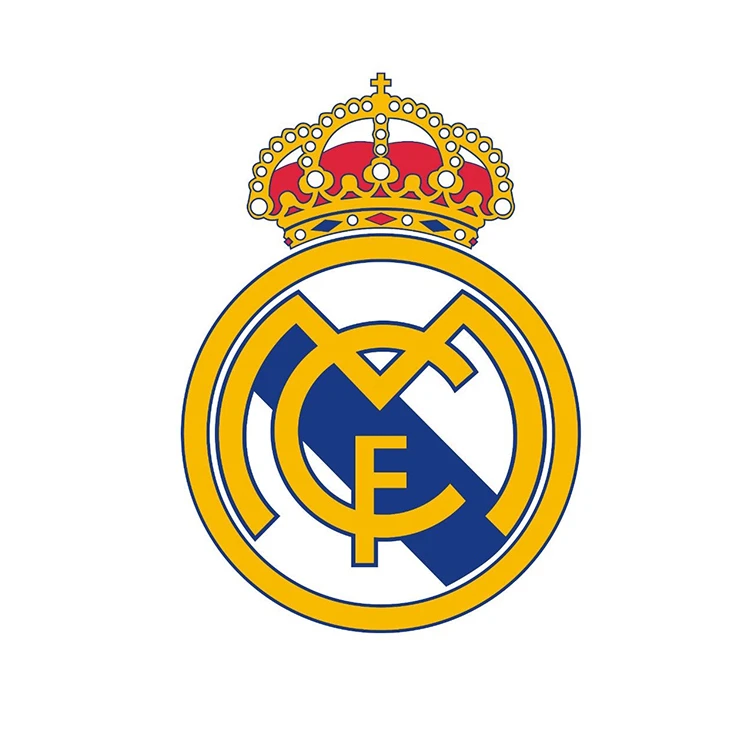 استیکر پارچه و لباس پاد آفرین مدل برچسب DTF مدل رئال مادرید بسته 6 عددی