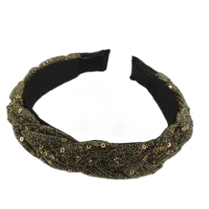 تل مو دخترانه مدل لمه پولک دار MN56