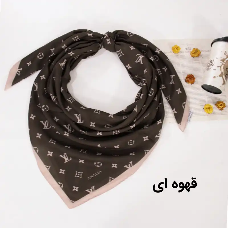 روسری زنانه مدل نخی قواره بزرگ طرح جدید ساده کد ana-2702