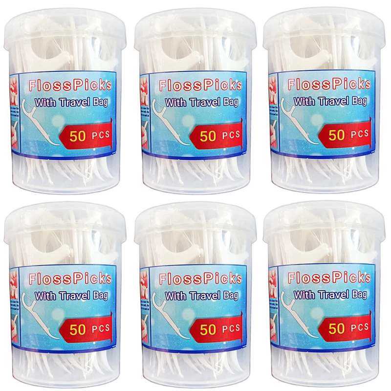 نخ دندان کمانی آودنت مدل MEF شش بسته 50عددی