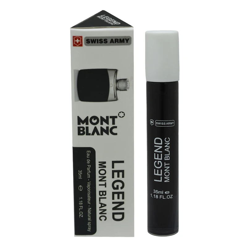 عطر جیبی مردانه سوئیس آرمی مدل لجند مونت بلنک حجم 35 میلی لیتر