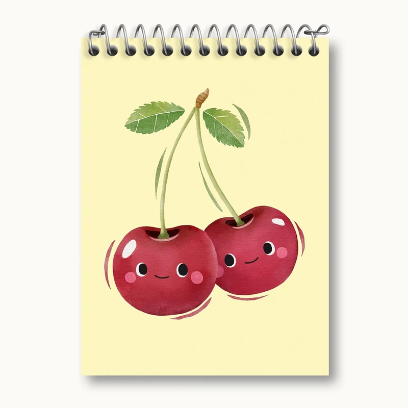 دفتر یادداشت 50 برگ خندالو مدل گیلاس کد 28412