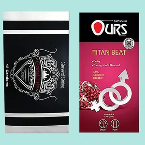 کاندوم گودلایف مدل General Classic بسته 12 عددی به همراه کاندوم اورز مدل Titan بسته 12 عددی