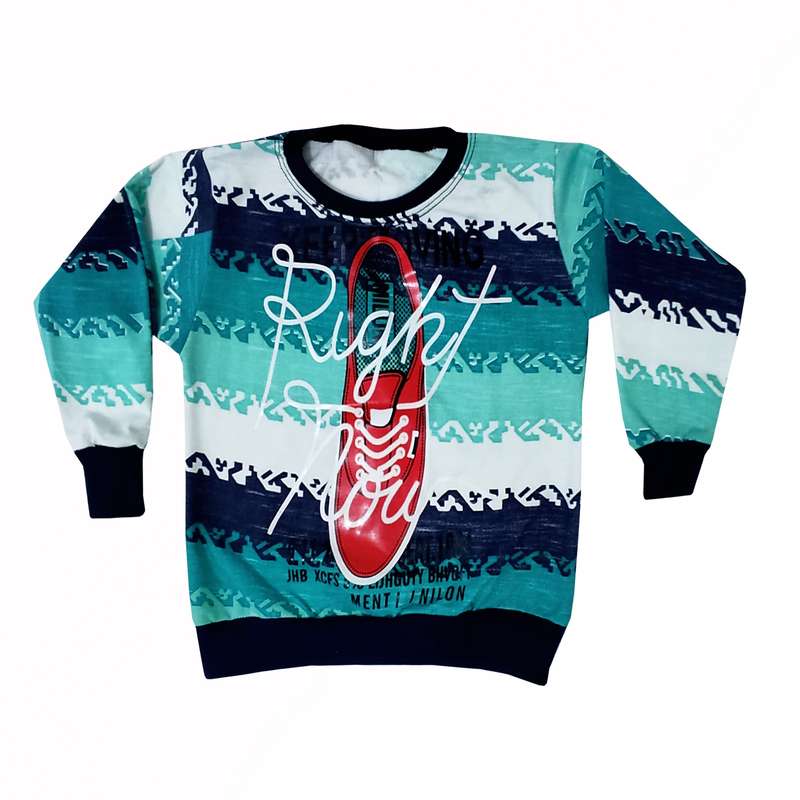 سویشرت پسرانه طرح کتونی کد 003355