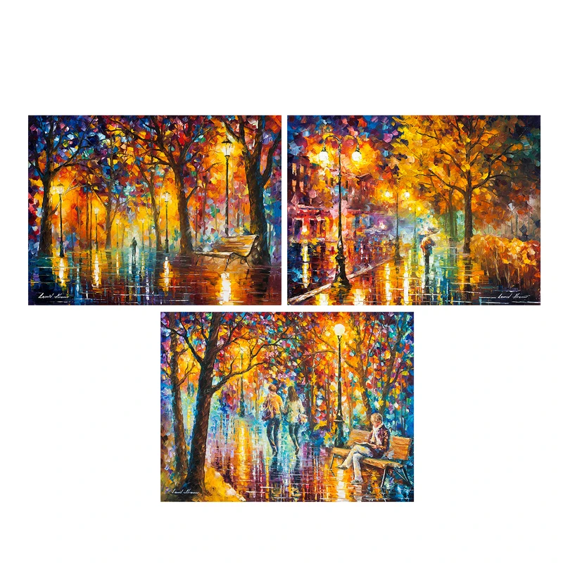 تابلو شاسی طرح آثار لئونید آفرمو کد SET023 مجموعه 3 عددی