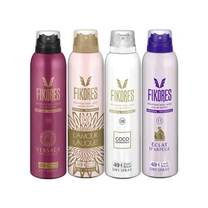 خوشبو کننده بدن زنانه فیکورس مدل 7156 حجم 200 میلی لیتر مجموعه 4 عددی 