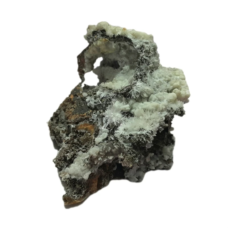 عکس شماره 6 : سنگ راف مدل کوارتز هم رشدی با کلسیت کد 413