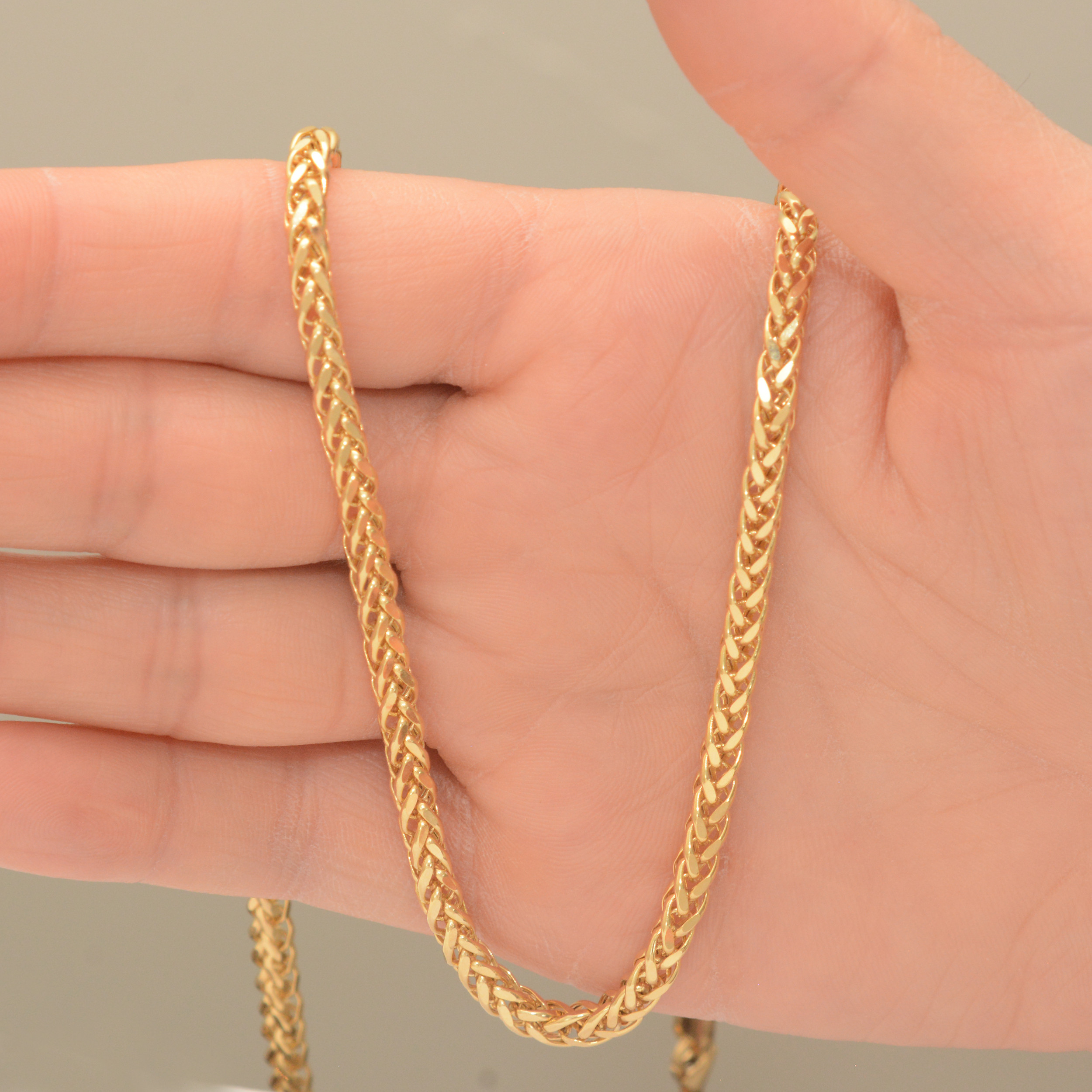 زنجیر طلا 18 عیار مردانه طلای مستجابی مدل میرو  کد 65