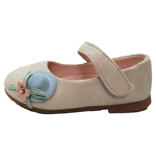 کفش دخترانه مدل عروسکی چسبی مدل کلاه دار