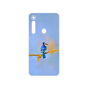 MAHOOT Cyanocitta cristata Cover Sticker for Motorola One Macro