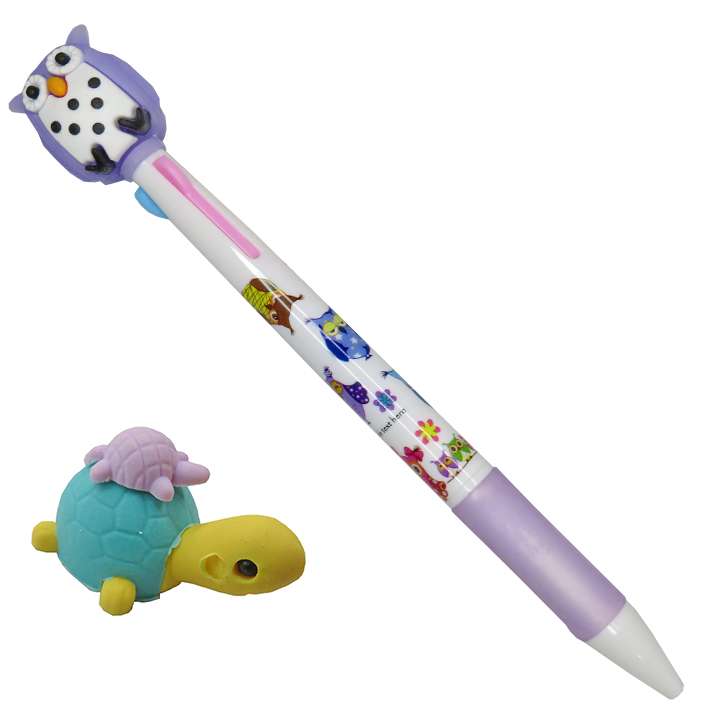 خودکار طرح لاک پشت کد 03 به همراه پاک کن