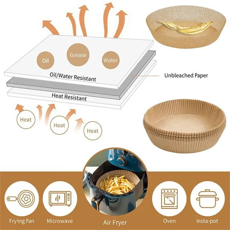 کاغذ سرخ کن به گز مدل نسوز هواپز ایر فرایر مجموعه 100 عددی