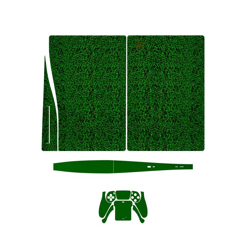 برچسب پوششی ماهوت مدل  Green-Holographic مناسب برای کنسول بازی PS5