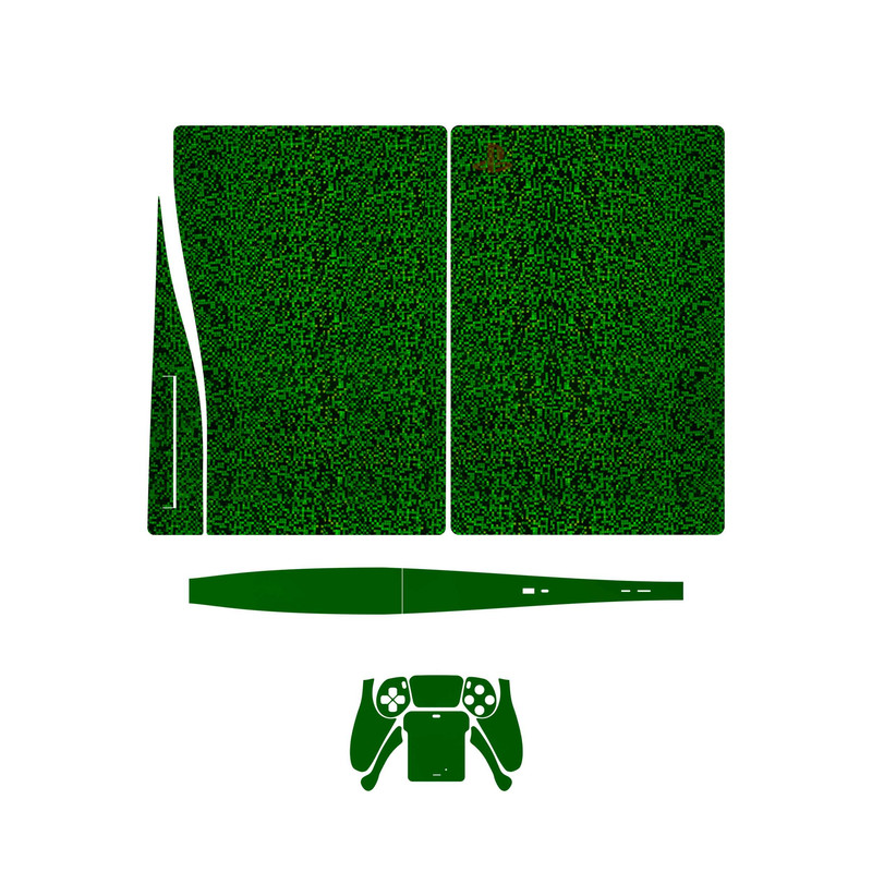 برچسب پوششی ماهوت مدل  Green-Holographic مناسب برای کنسول بازی PS5