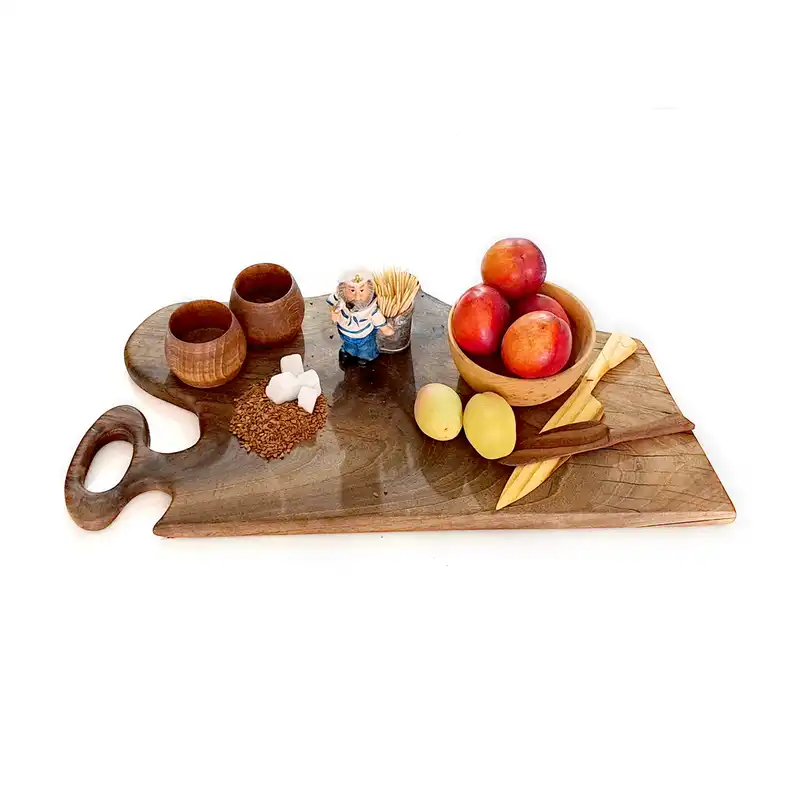 تخته سرو چوبی مدل روستیک کد 04
