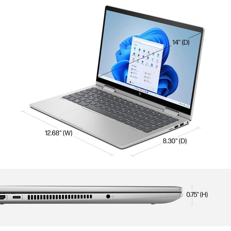 لپ تاپ 14 اینچی اچ‌ پی مدل Envy x360 2-in-1 14-es0033dx-i7 1355U 16GB 256SSD - کاستوم شده