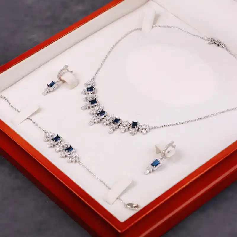 نیم ست نقره زنانه جی تی ای مدل نایس 53