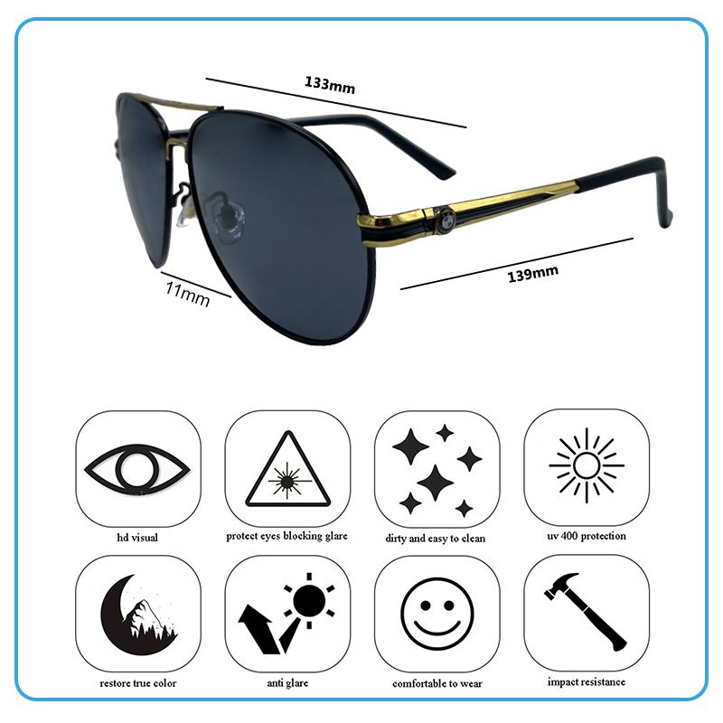 عینک آفتابی مردانه بی ام دبلیو مدل B 5518 -  - 6