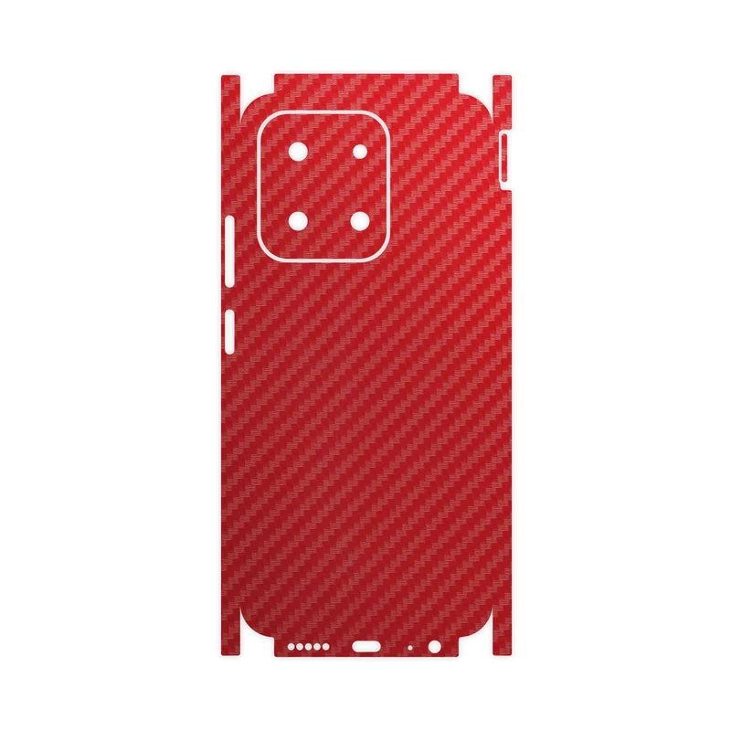 برچسب پوششی ماهوت مدل Red-Fiber-FullSkin مناسب برای گوشی موبایل شیائومی Poco C85