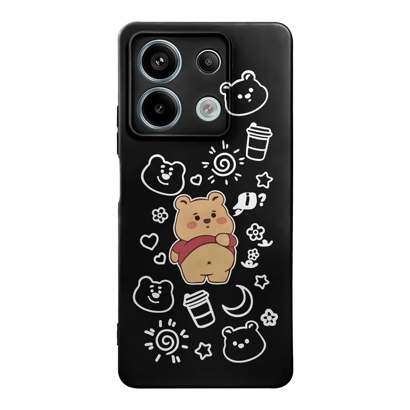 کاور قاب گارد طرح خرس تپل کد t12260 مناسب برای گوشی موبایل شیائومی Redmi Note 13 Pro 5G