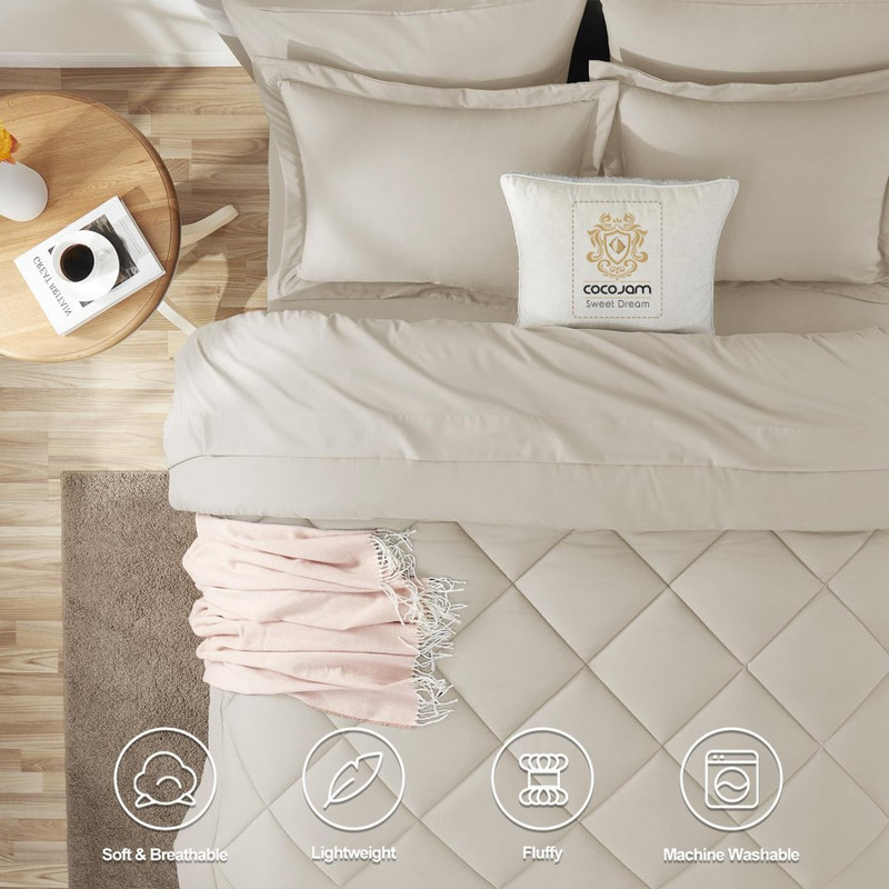 سرویس روتختی کوکوجم مدل میکرو فایبر دونفره 6 تکه