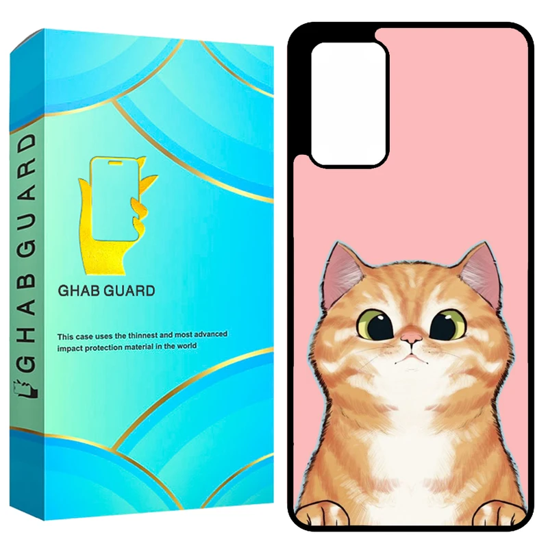 کاور قاب گارد طرح گربه مدل GCHPA72 مناسب برای گوشی موبایل سامسونگ Galaxy A72 4G