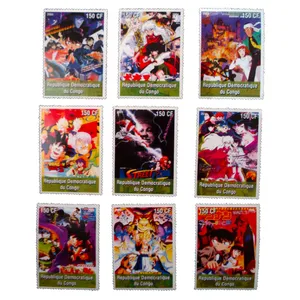 تمبر یادگاری مدل کارتونی کد aa-420 مجموعه 9 عددی