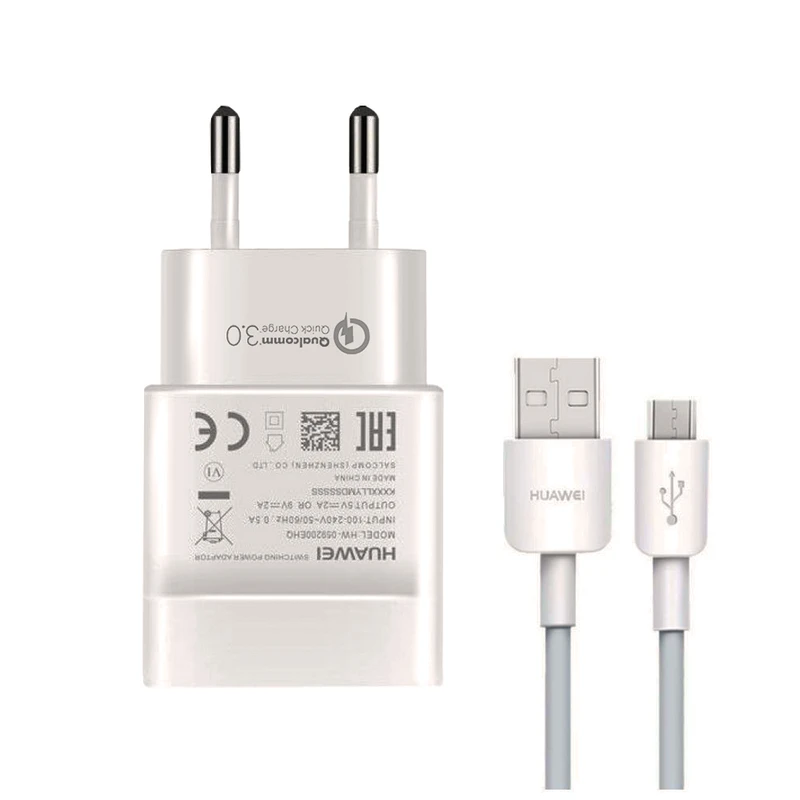 شارژر دیواری مدل QualComm 3.0 به همراه کابل تبدیل USB به microUSB طول 1.2 متر