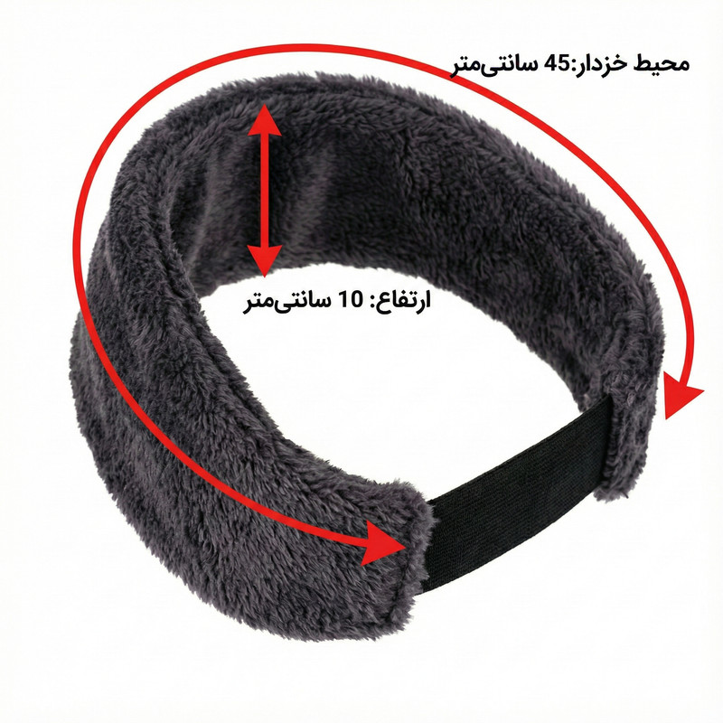 هدبند زنانه طرح پشمی
