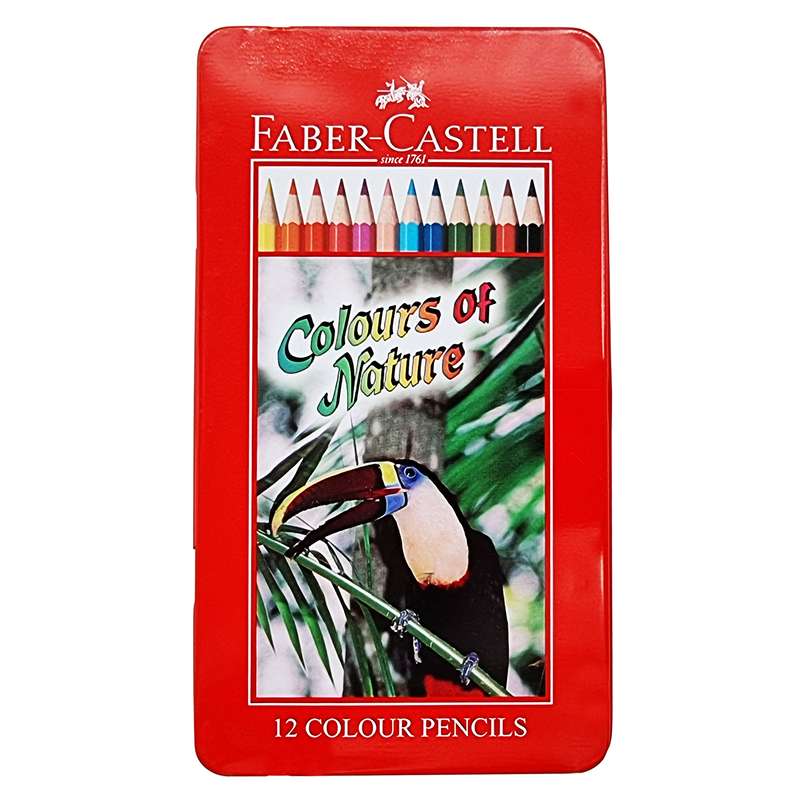 مداد رنگی 12 رنگ فابر کاستل مدل Colours of Nature کد 113466