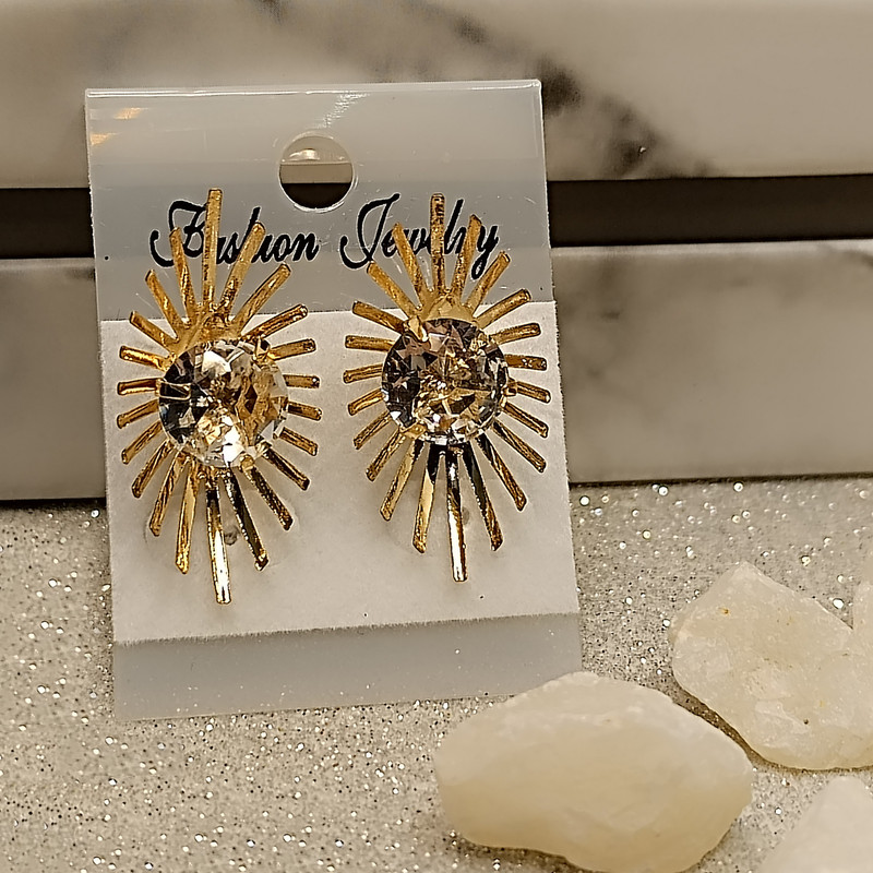 گوشواره زنانه طرح خورشید کد RKH_1690