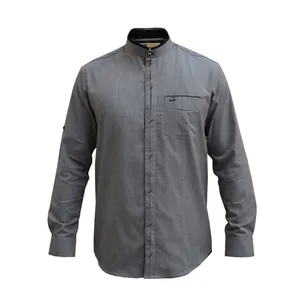 پیراهن آستین بلند مردانه پایتی جامه مدل قواره آزاد یقه دیپلمات کد 10190289