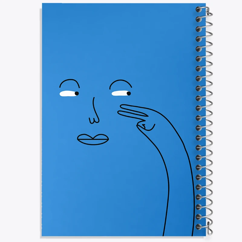 دفتر شطرنجی 50 برگ خندالو مدل شکلک بامزه کد N700