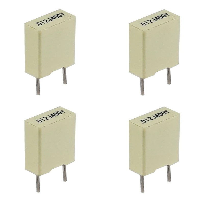 خازن 12 نانو فاراد مدل MKT-W123-400V بسته 4 عددی
