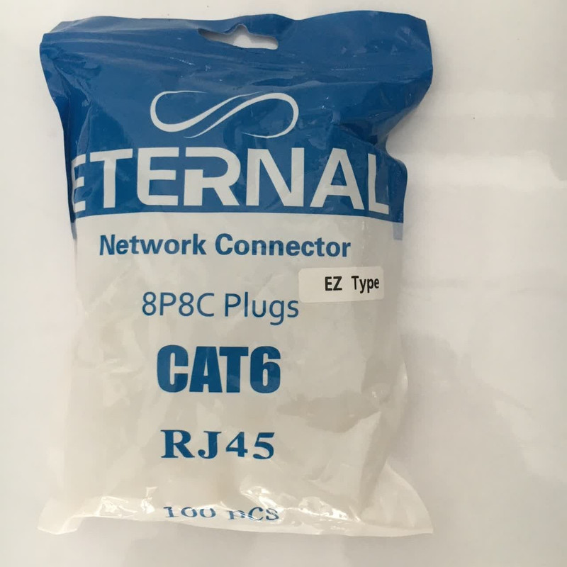 سوکت شبکه CAT6 مدل OPEN END بسته 100 عددی