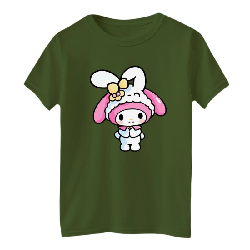 تی‌شرت آستین کوتاه لانگ بچگانه مدل ملودی کد 005