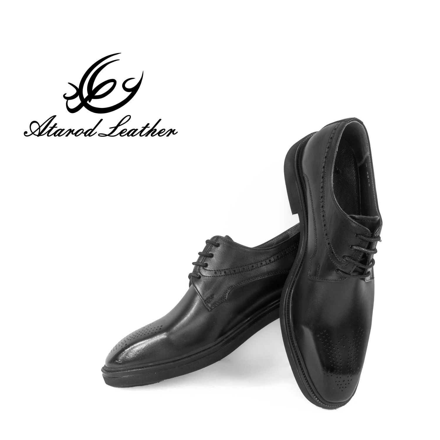 کفش مردانه چرم عطارد مدل چرم طبیعی کد SH244 -  - 9