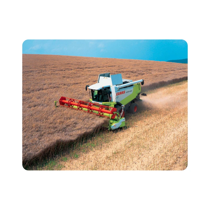 ماوس پد اطلس آبی طرح ماشین برداشت محصول  مدل T6971