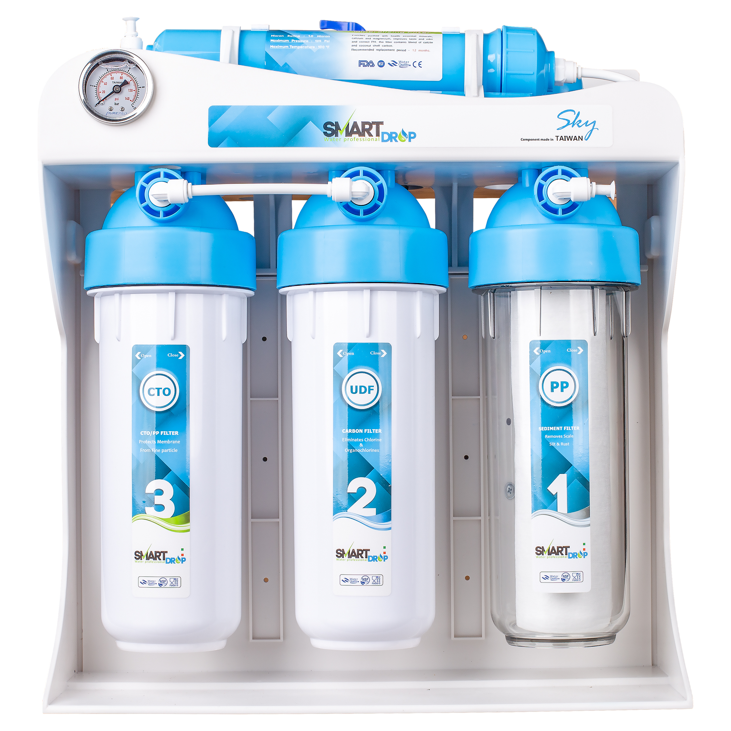 دستگاه تصفیه کننده آب اسمارت دراپ مدل SD-RO6-PB