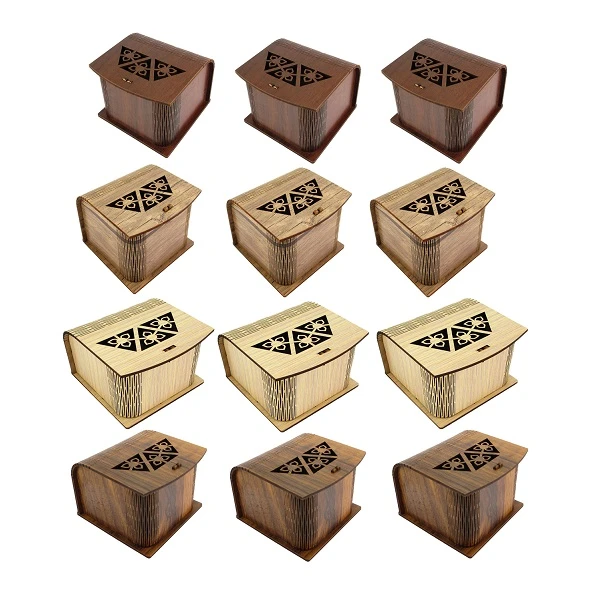 جعبه ساعت پارلا گوهر کد 3393 مجموعه 12 عددی