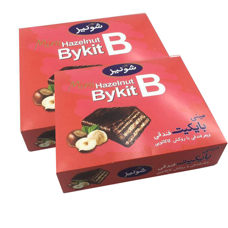 ویفر شکلاتی مینی بایکیت فندقی شونیز - 500 گرم بسته 2 عددی