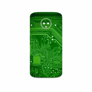 MAHOOT Green Printed Circuit Board Cover Sticker for Motorola Moto G6