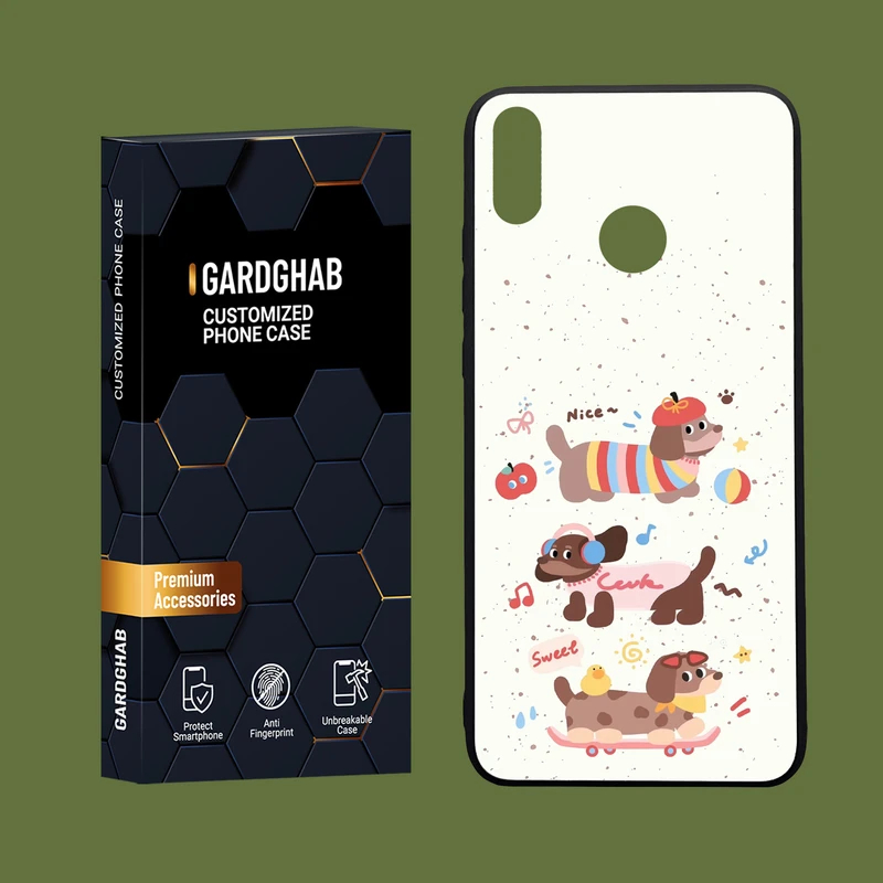 کاور گارد قاب مدل دورژله ای فانتزی مناسب برای گوشی موبایل آنر 8x