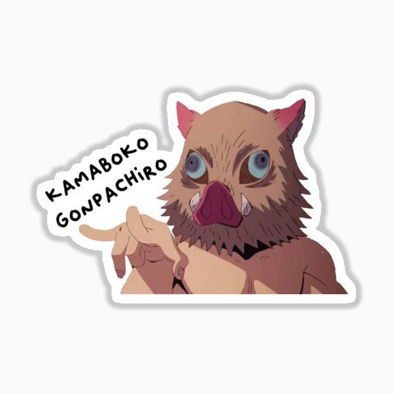 استیکر لپ تاپ و موبایل بووم طرح انیمه شیطان کش مدل اینوسکه کد mm5