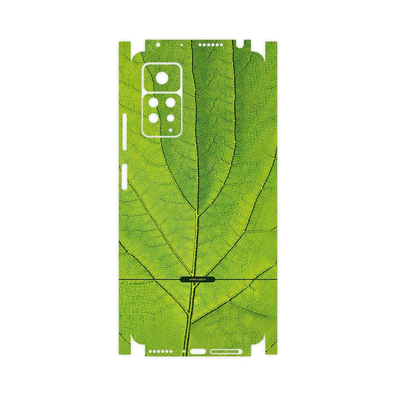 برچسب پوششی ماهوت مدل Leaf_Texture-FullSkin مناسب برای گوشی موبایل شیائومی Redmi Note 11 Pro Plus 5G (India)