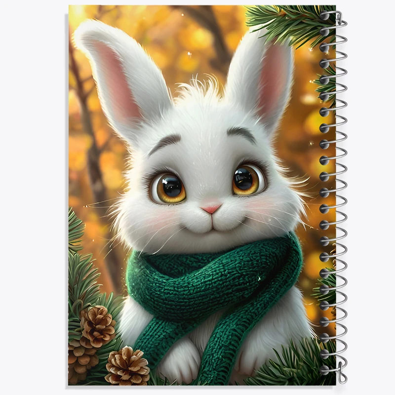 دفتر شطرنجی 50 برگ خندالو طرح خرگوش بامزه کد F7225