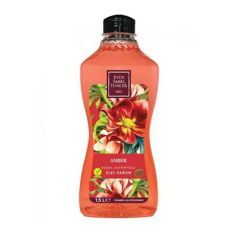 مایع دستشویی ایوب صابری تانچر مدل عنبر حجم 1.5 لیتر